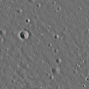 A Lunar surface photo.